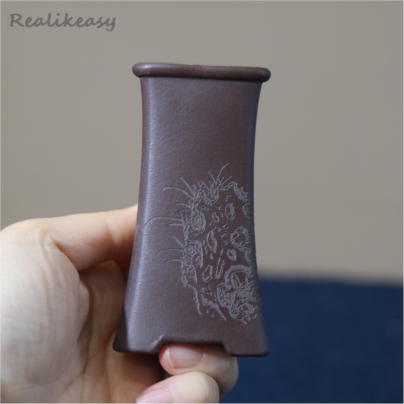 Tagine Clay Pot - Chińska doniczka z fioletowej gliny, mini