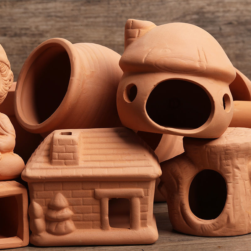 Tagine Clay Pot - Akwarium Mini Ceramiczny Zbiornik Ryby Krewetki