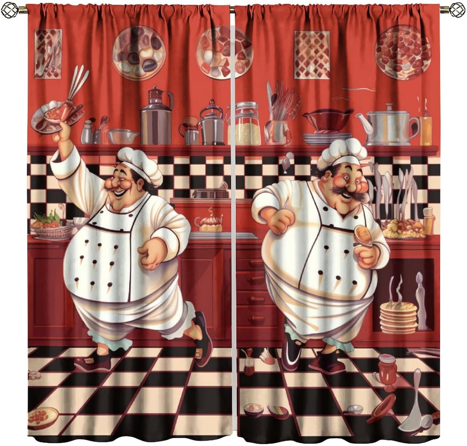 Home Cooking Youtube - Kucharz z kurtynami w stylu gourmet,