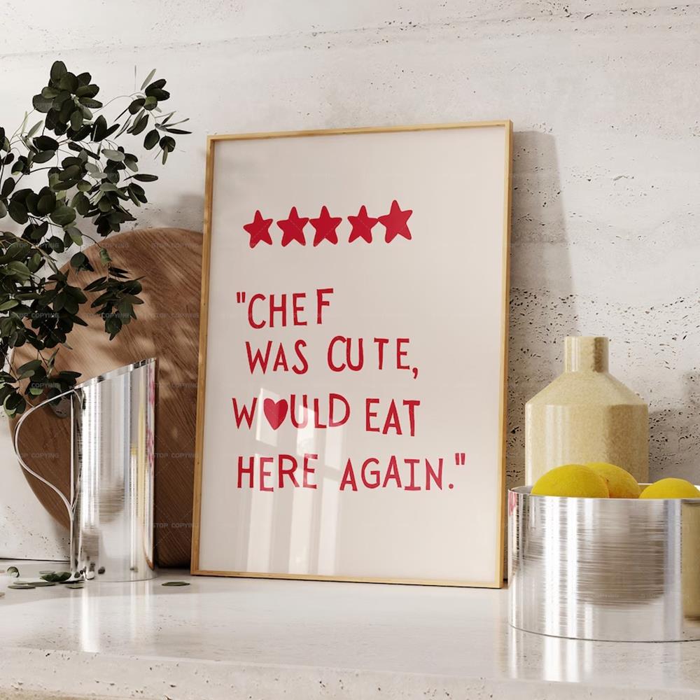 Minimalistyczne Czarny Szef Ku – Home Cooking Quotes recenzja i cena
