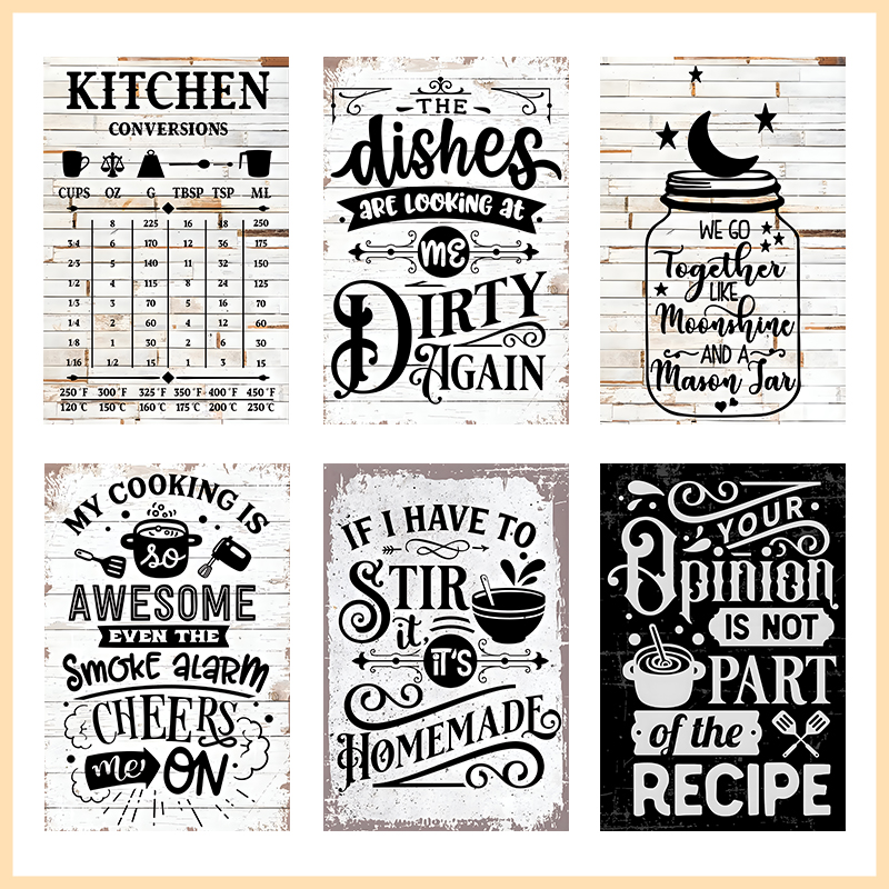 Metalowy szyld z cytatem o kuc – Home Cooking Quotes recenzja i cena