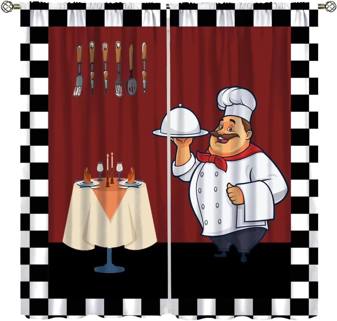 Zasłony kuchenne Fat Chef, kre – Home Cooking Youtube recenzja i cena