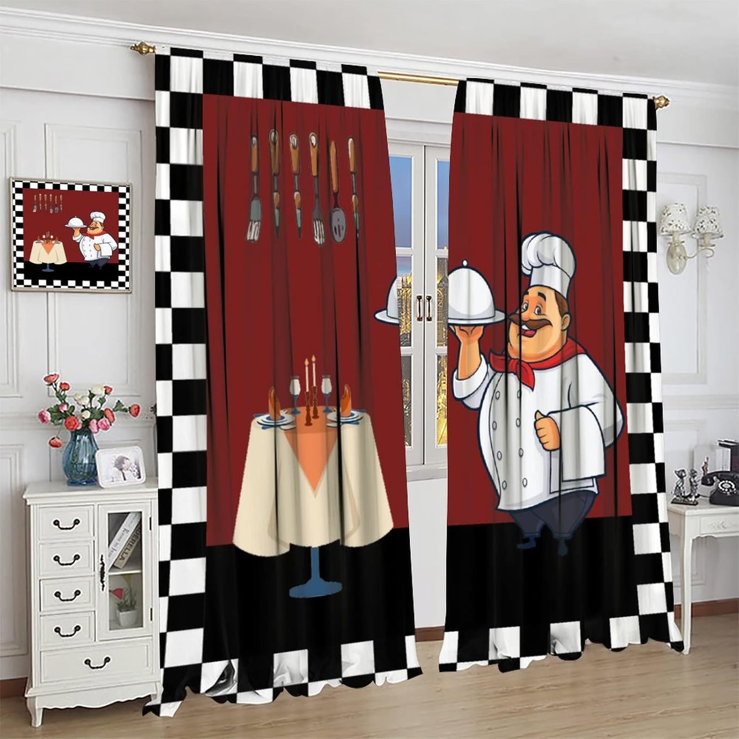 Zasłony kuchenne Fat Chef, kre – Home Cooking Youtube recenzja i cena
