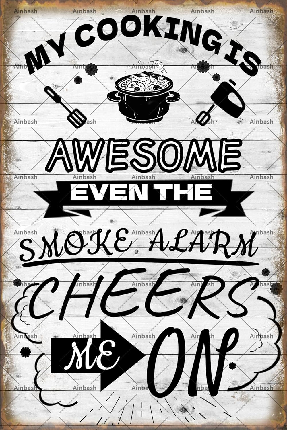 Zabawna metalowa tabliczka z c – Home Cooking Quotes recenzja i cena