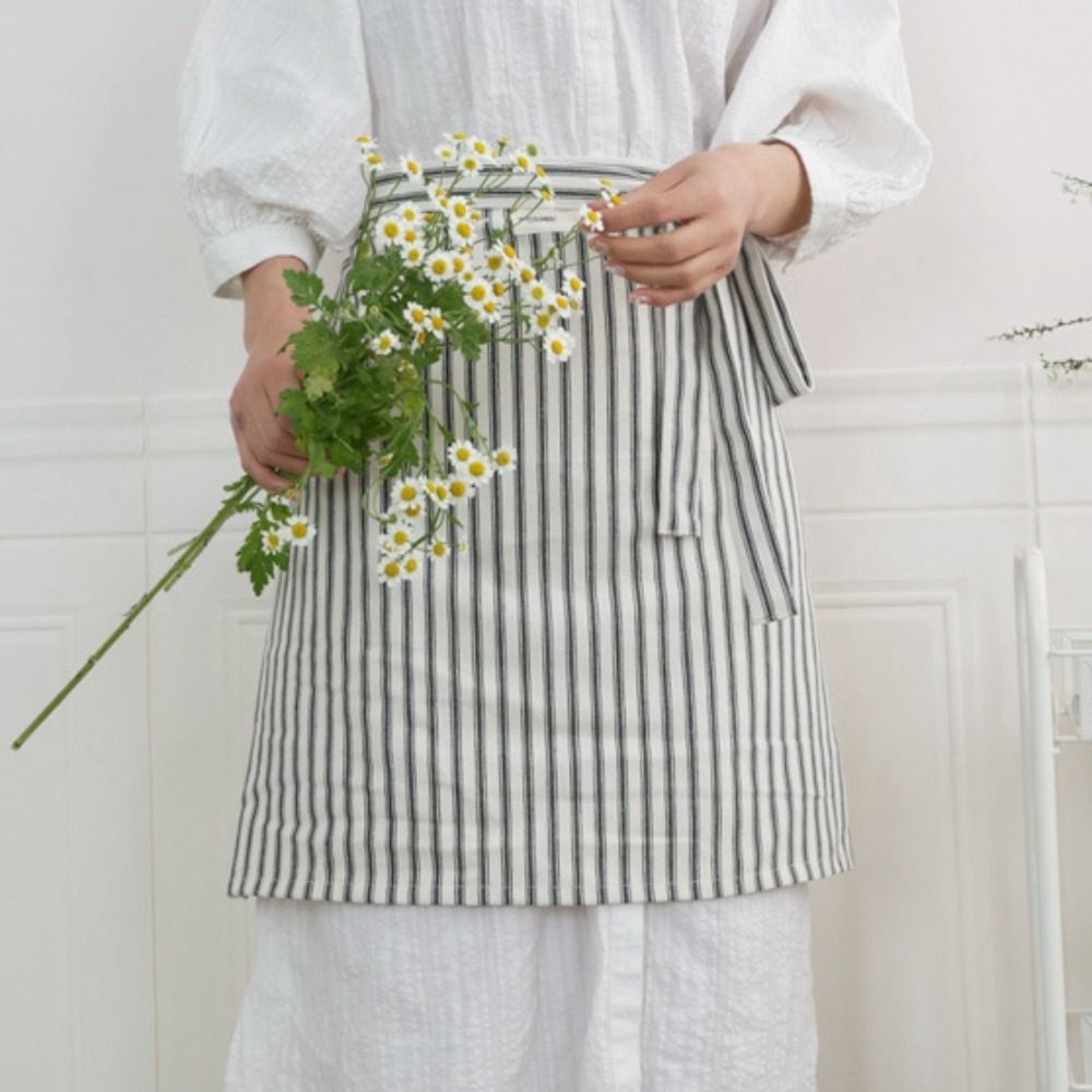 Fartuch bawełniany w paski do  – Home Cooking Cafe recenzja i cena