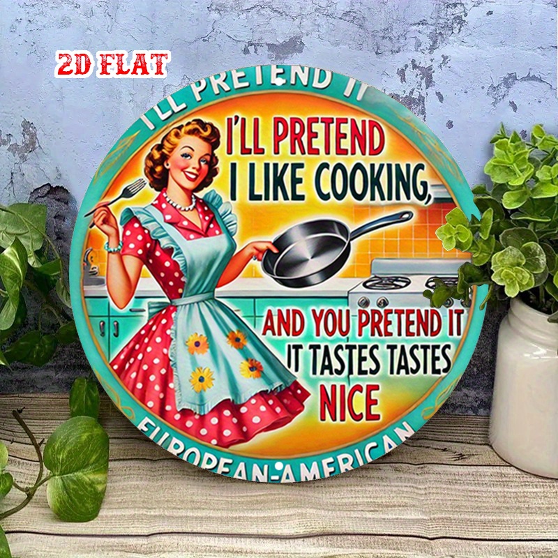 Płaska metalowa dekoracja ście – Home Cooking Cafe recenzja i cena