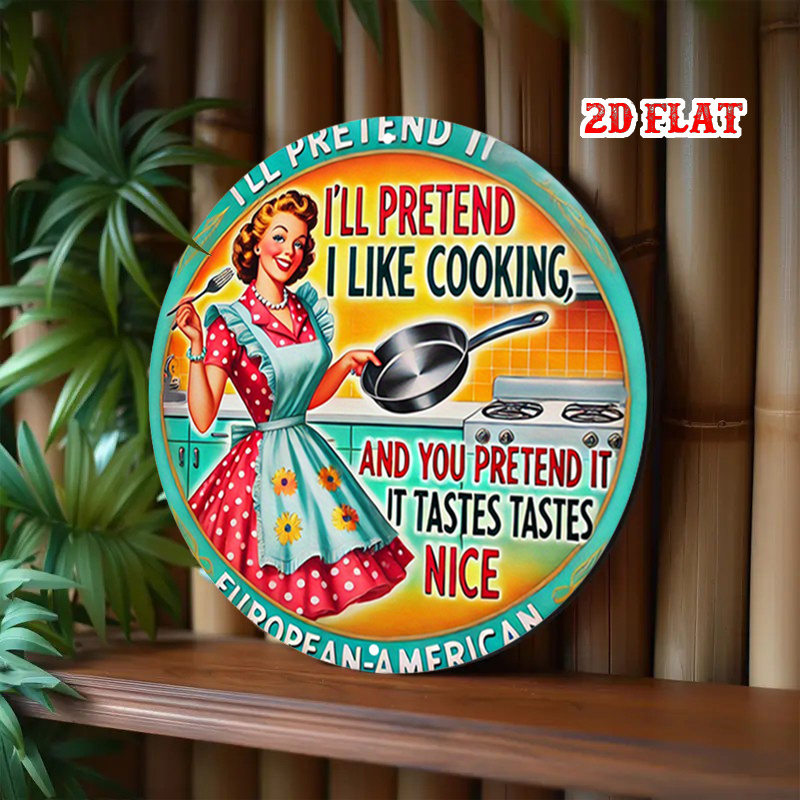 Płaska metalowa dekoracja ście – Home Cooking Cafe recenzja i cena